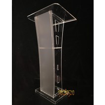 투명 아크릴 강대상 강연대 소강대상 데스크 교탁 사회상 무대 단상, A 조명 없음