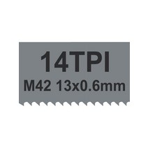 밴드쇼 밴드쏘 TASP-1400mm M42 바이메탈 밴드톱 블레이드 1400x13x0.6mm 6TPI 14 목공 금속 절단 하드워, 02 14 TPI