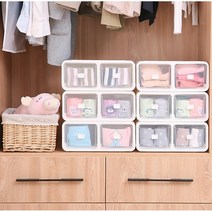 옷장안 드레스룸 양말 속옷 서랍 정리함 주방정리 정리노하우 놀이방, 12칸 정리함