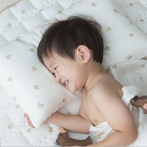 불로홈 유아 아기 꼰사인견 패드 쿨매트 신생아 사계절 고밀도 광목 토퍼 면 S(70x100cm), 리프(그린), 1개