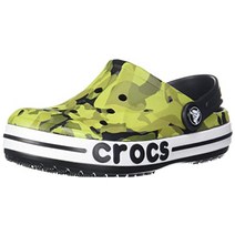 일본크록스 바야 밴드 버블 카모 나막신 키즈 샌들