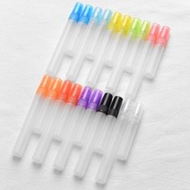 네일오일펜공병 100 개몫 다채로운 지상 유리 향수 스프레이 병 여행 별도 Ottling 청정기 작은 Svample 샘플 바이알, 10ml+yellow