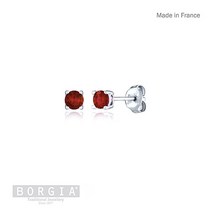 [보르지아]7월 탄생석 루비 점 귀걸이(puce4ERU)