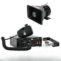 중장비 사이렌 앰프 스피커 12v 24v 차량용 확성기, 24V 200W + 원형 스피커