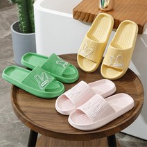 키즈카페 부모님용 토끼드로잉 편안한 슬리퍼 기숙사 렌탈스튜디오, 포인트슬리퍼_그레이 42-43
