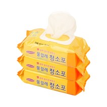 닥터브라운 음이온 세정수물걸레 청소포 대형(25매), 3개