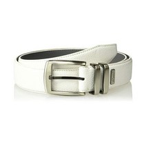 110398 Arnold Palmer 남성용 클래식 더블 프롱 골프 벨트, 42, 하얀색, 하얀