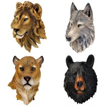 JNJ 동물머리 사자 늑대 곰 벽장식 벽걸이, 종류