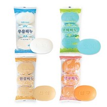 우유 오이 인삼 살구 화장비누 3P 모음 세수비누 미용비누, 살구비누90gx3개입, 살구비누90gx3개입