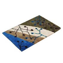 Royalways 초보자를 위한 동물 패턴 러그 키트 수제 카펫 32x20in, 설명, 오색 풍경