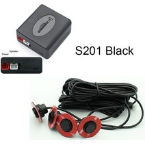 포터후방센서 사각지대 후진음 지게차후방감지기 GreenY-오리지널 13mm 평면 센서 후면 전면 범퍼 깊이, 01 black