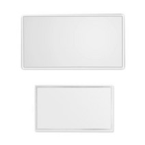 차량용 선바이저 미러 휴대용 메이크업 스테인레스 스틸 클리어 이미지 트럭 밴 SUV용 범용 1x15x8cm 11x6., 02 11x6.5cm