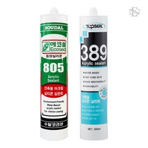 (수달 805탑씰 389) 수용성 아크릴 실리콘 낱개, 1개, 수달 805 회색