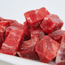 [쭌미트] 호주산 소고기 우둔살 큐브 개별 진공포장 1팩 (100g 150g 200g), 200g