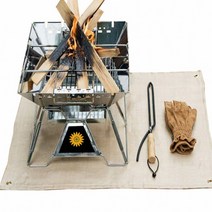 난로 휴대용난로 캠핑난로 캠핑 방염 매트 방염포 소방포 화로대 방열시트 쿨러 L 100X100 별의별굿즈, 단품