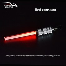 다이빙 라이트 수중 랜턴 방수 안전 신호등 밝은 LED 조명 스틱 스쿠버 야간 다이브 마커 토치, [02] Red constant