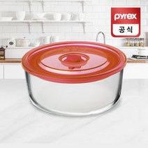 코렐 파이렉스 이지씰 레드 내열유리 원형용기 3050ml, 단품