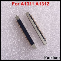 Faishao 1pcs 새로운 30 핀 I-PEX LCD LED LVDS 케이블 커넥터 iMac 21.5 "A1311 2009 27" A1312, 02 5pcs