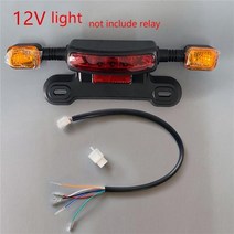 전기자전거보조배터리 자전거발전기 배터리 12v 전기 오토바이 테일 라이트 48v 60v led ebike 후면 조명 전기 스쿠터 후면 조명 브레이크 라이트 및 턴 라이트 3 1