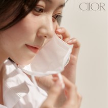 CIIOR 씨오르 라이트 쿨 브이핏 새부리형마스크 여름용 시원한 숨쉬기편한 얇은 국산 컬러마스크, M(중형), 라이트쿨화이트, 25매입