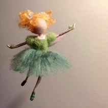 양모 펠트 인형만들기 DIY 핑거니팅 새로운 Poke 양모 펠트 수제 DIY 인형 천사 숲 요정 소재 키트 플러시, 20 P
