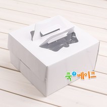 쿡앤베이크 깨끗한 무지 케익박스(1~4호), 케익박스22 무지2호