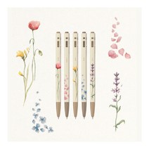 모나미 펜모음전 36종 볼펜 사이펜 형광펜 샤프 리필심 샤프심, 1개, 153플라워 단품