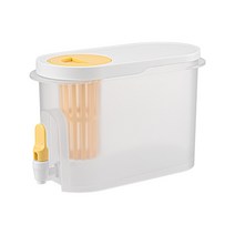 3.9L Refrigerator Teapot Kettle with Faucet Large Capacity Water Dispenser Cold Water Bottle, 하얀색