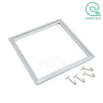 금강산업 알루미늄 점검구(고리형) (1BOX), 저광, 은색, 1개
