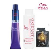 웰라 콜레스톤 퍼펙트 리치 16컬러 80g / 산화제+앰플증정, 오렌지브라운 (66/74), 1개