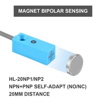 디젤흡기크리닝 Cloweit 마이크로 홀 효과 센서 근접 마그네틱 스위치 IP68 NPN PNP 3 선 NO/NC DC 12V 24V 원격 비극성 15mm 20mm, [01] NO (normally open), [01] HL-20 NPN PNP