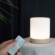 루미앤 LED 미니 글라스우드 무드등 수면등 밝기조절 단스탠드 조명