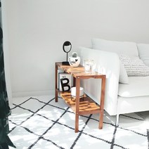 벤트리 브라우니 원목 2단 벤치선반 3size, 80cm (가로)