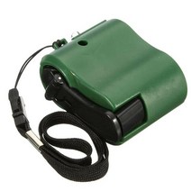 캠핑용 발전기 휴대용 발전기 usb 핸드 크랭크 전화 충전기 수동 야외 하이킹 캠핑 비상 발전기 휴대용 비상 전화 충전기 usb 출력, 초록, 1개