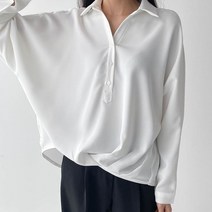 비비드체리즈 데일리 오피스룩 봄 여성 루즈핏 기본 블라우스