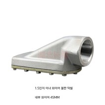 살수차 스프링클러 1.5인치 2인치 도로 청소차 헤드 노즐 팬 물 분사, 유형X-1.5인치내부다리미노즐노즐21cm