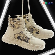 몬드스팟 3cm 남성 카모 밀리터리 사막화 워커부츠 베이지 (DM694)