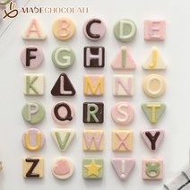 메이드 초콜릿 만들기 세트 알파벳, 240g, 1세트
