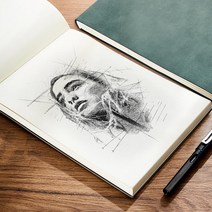 소묘 스케치북 B5 사이즈 노트 공백 페이지 스케치 자재화 그림 공책 낙서장 다이어리, 와인