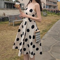 시원한 휴가 바다 어깨끈 원피스 휴가지원피스 우아한