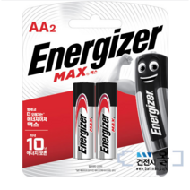 에너자이저 맥스 알카라인 건전지 AA 2알(1카드) 1.5V LR6