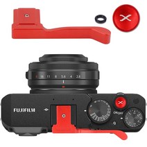 Fuji Fujifilm X-E4 XE4 용 금속 엄지 손가락 그립 엄지 손가락 그립 핸드 그립   셔터 릴리스 버튼, 01 XE4-Red