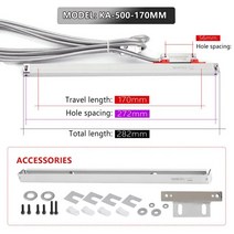 두께측정기 다이얼게이지 표시기 SINO 선형 스케일 격자 눈금자 센서 선반 디지털 판독 DRO 기계 도구 0005mm 인코더 KA500, 2.KA500170mm