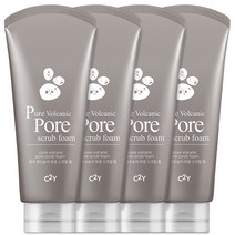 C2Y 휩 폼클렌징 220mlx4개 클렌징폼 스크럽 세안제, [AA4] 모공 스크럽 폼 220ml 4개