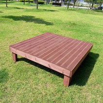 [테이블짱] (도색 제품) 조립식 방부목 마루 평상 야외 원목 나무 침대 DIY, B1)중형평상(6자)_방부목_무도색(색없음)
