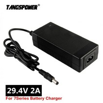 29.4V 2A 리튬 배터리 충전기 24V 25.2V 25.9V 전기 스쿠터 자전거 7 시리즈 이온, UK
