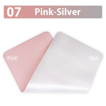 가죽마우스패드 더블 사이드 PU 마우스 패드 대형 안티 슬립 Mousepad 방수 천연 고무 게이머 데스크 매트 데스크탑 PC 컴퓨터 노트북, [02] 30 X 25 CM, [07] Pink - Silver
