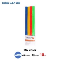 DEWANG-3D 펜 필라멘트 리필 1.75mm ABS 3D 프린팅 플라스틱 프린터 40 가닥 장난감 어린이 생일 선물 3d pla 용 액세서리 Uv 수지 건조기 벽지 tpu cr, [03] filament for 3d pen, 03 filament for 3d pen