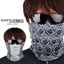 KATTUS MK9i 풀전사 멀티스카프 양면사용 냉감마스크 여름마스크 냉감멀티스카프, 화이트