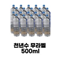 천년수 무라벨 생수, 500ml, 40개